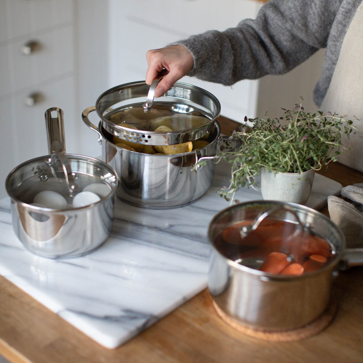 Dorre Kosmo grytesett 3 deler