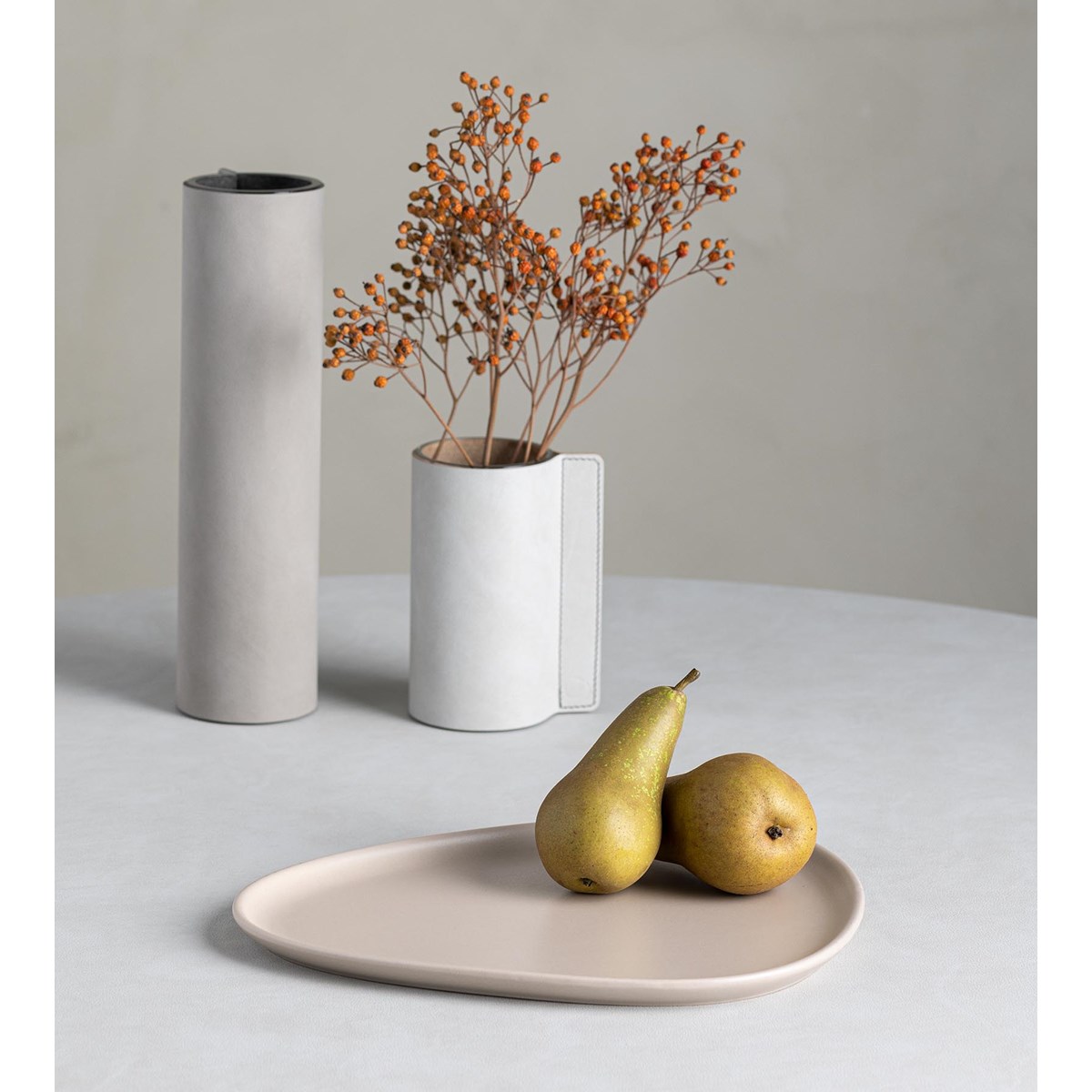 LIND DNA Curve Stoneware Middagstallrik 30x26 cm Sand