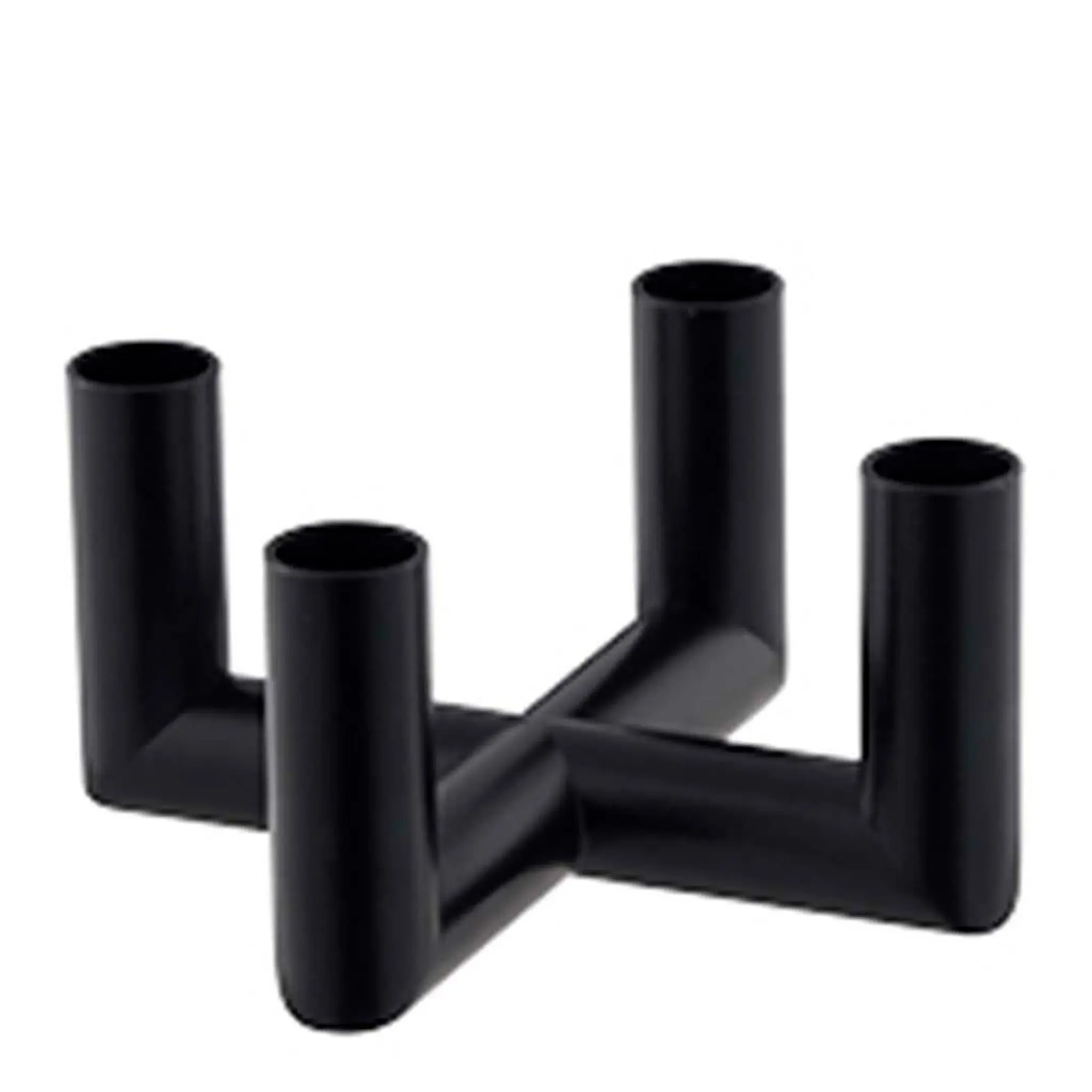 Uyuni Lighting Matrix Kynttilänjalka 4 kynttilää 7,5 cm Musta