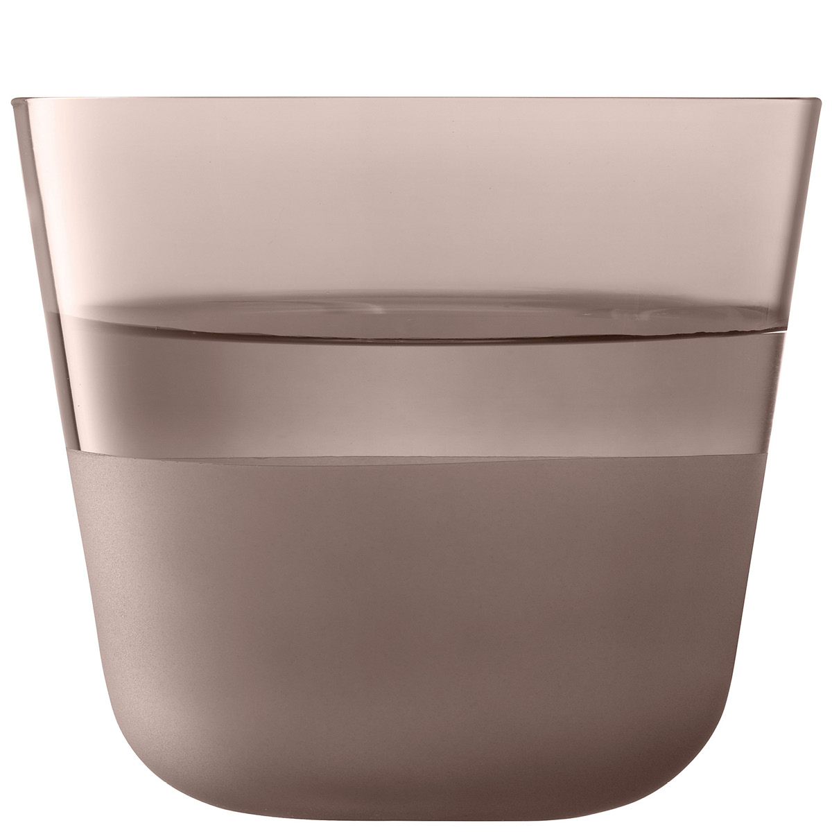 LSA International Arc vannglass 26 cl 2 stk contrast earth