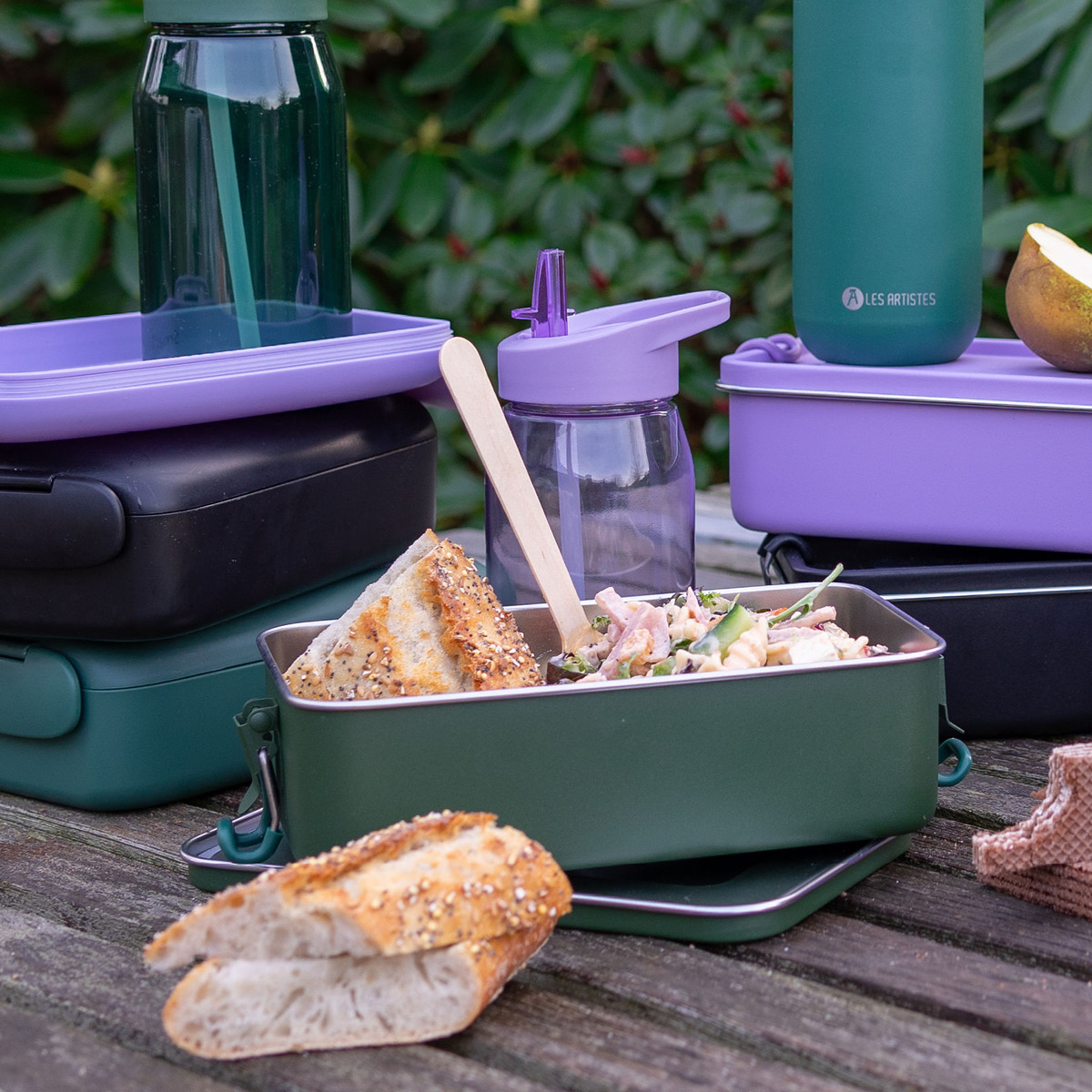 Modern House Smart box matlåda 1,2 L mörkgrön