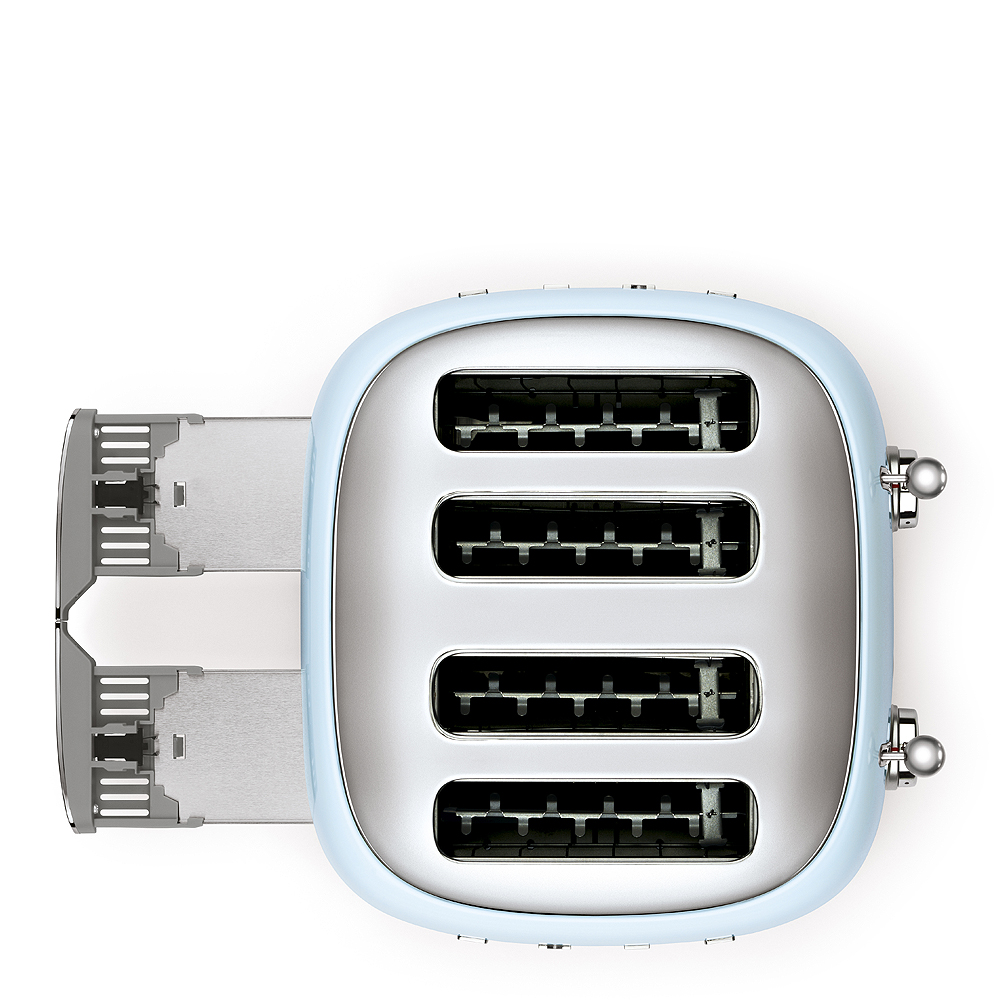 Smeg Brødrister TSF03 4 skiver kvadratisk pastellblå