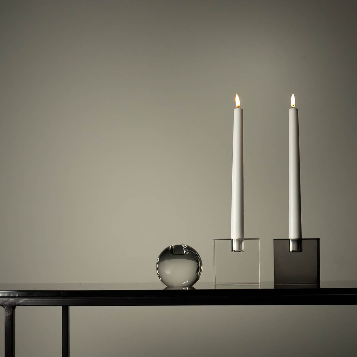 Stiernholm Milano Ljusstake Fyrkantig 8 cm Klar