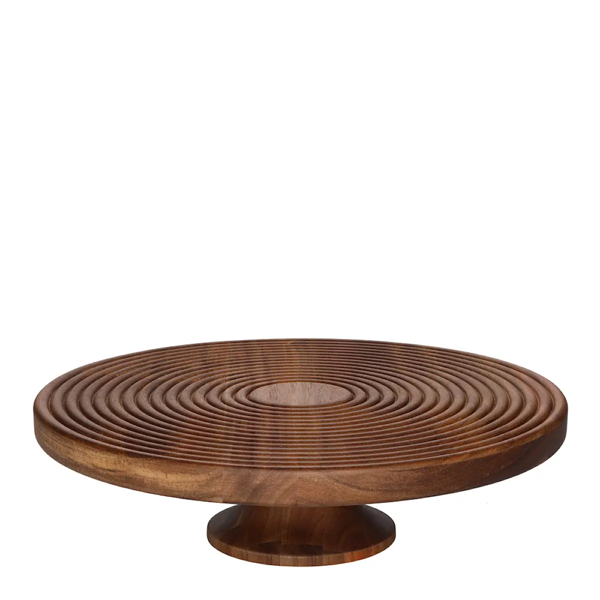 Maku Kitchen Life Uppläggningsfat på fot 30 cm akacia