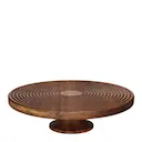 Uppläggningsfat på fot 30 cm akacia