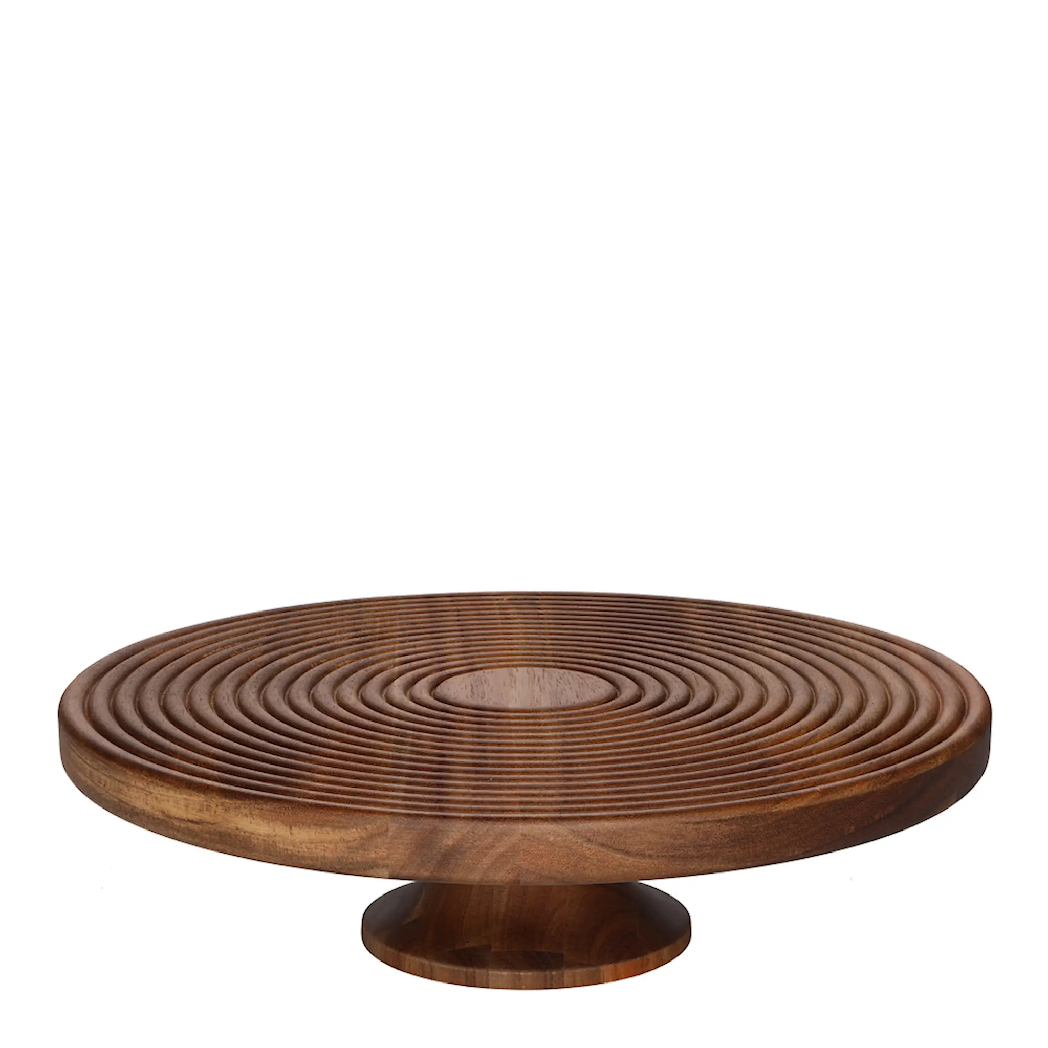 Maku Kitchen Life Uppläggningsfat på fot 30 cm akacia