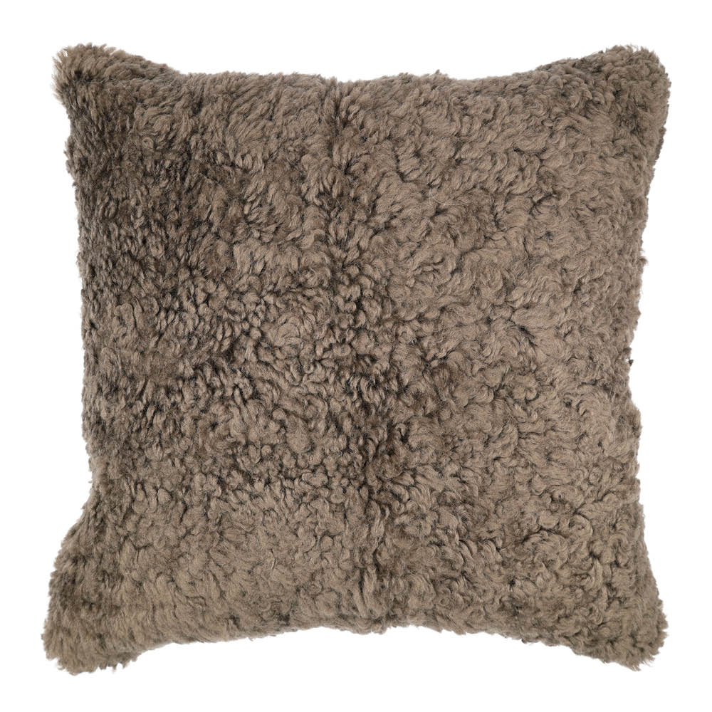 Natures Collection - Tyynynpäällinen New Zealand lampa lyhyt villa 40x40 cm sahara