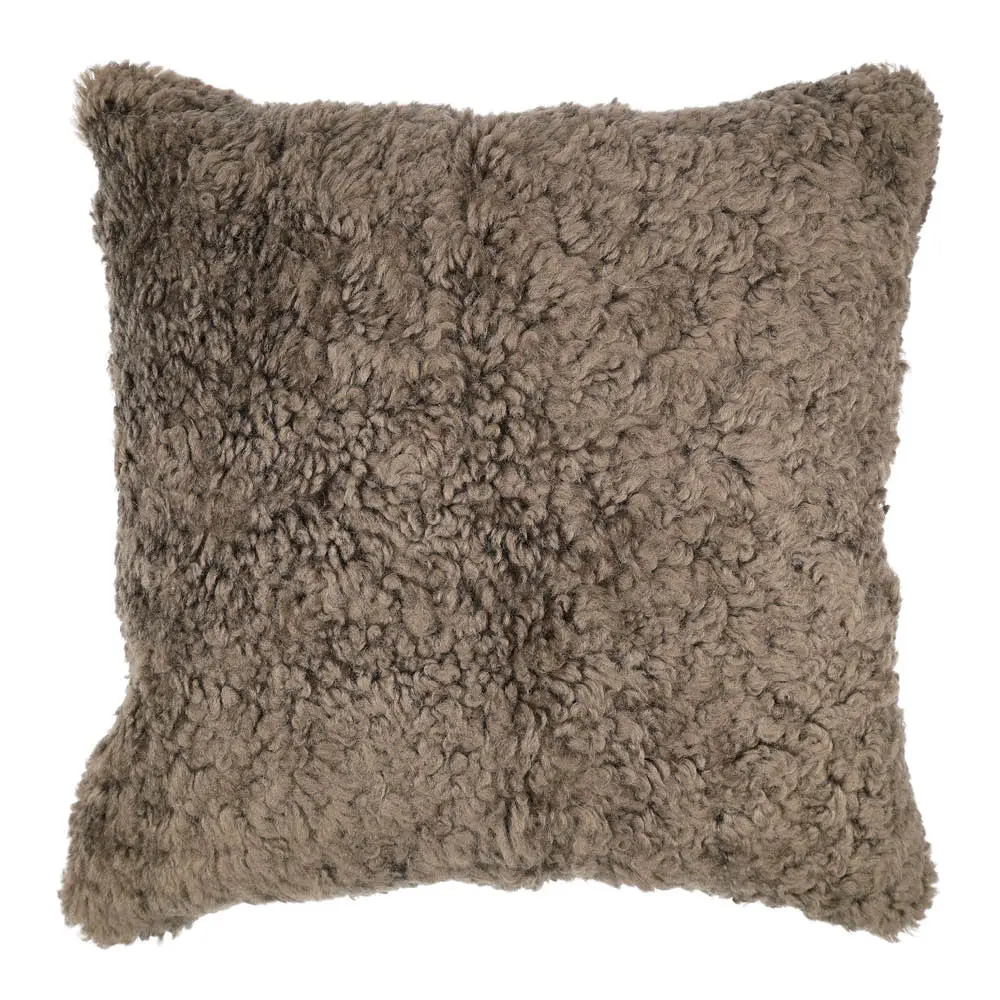 Tyynynpäällinen New Zealand lampa lyhyt villa 40x40 cm sahara