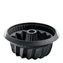 Deep Savarin sockerkaksform i silikon 22 cm svart