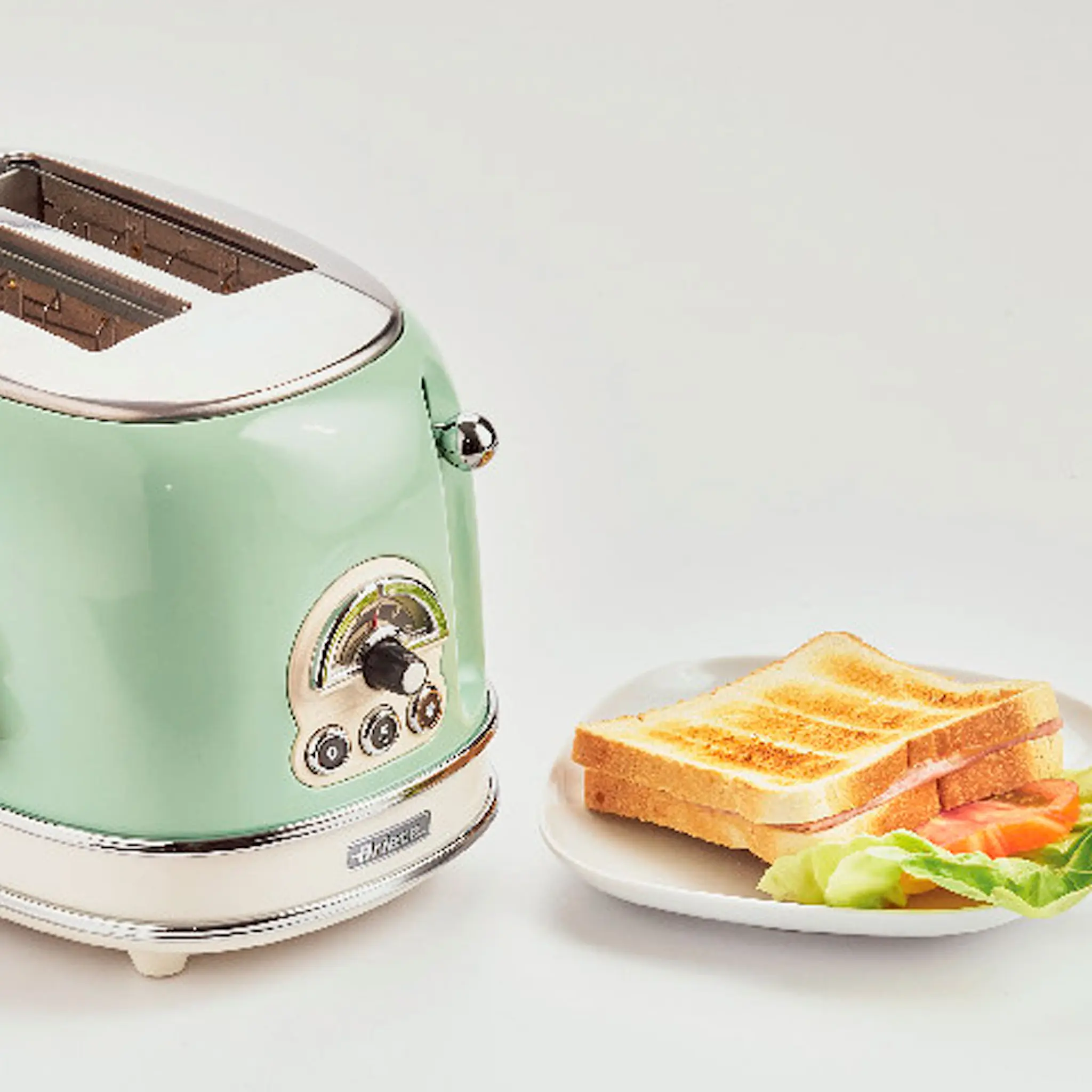 Ariete Vintage Brödrost med toastgaller 2 skivor Grön
