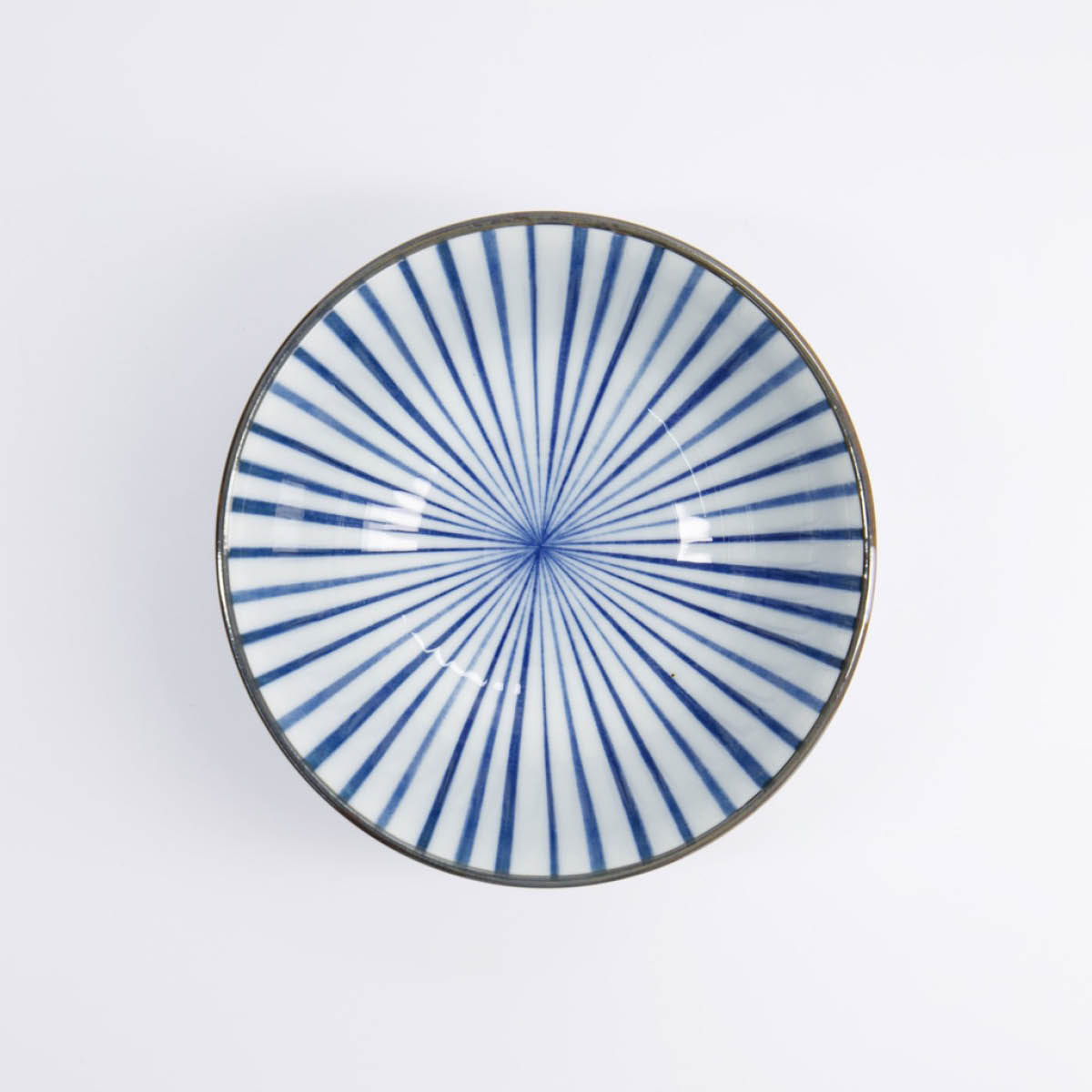 Tokyo Design Studio Natsu Tokusa Tayo skål 15,2x6,7 cm 0,5 L blå/vit