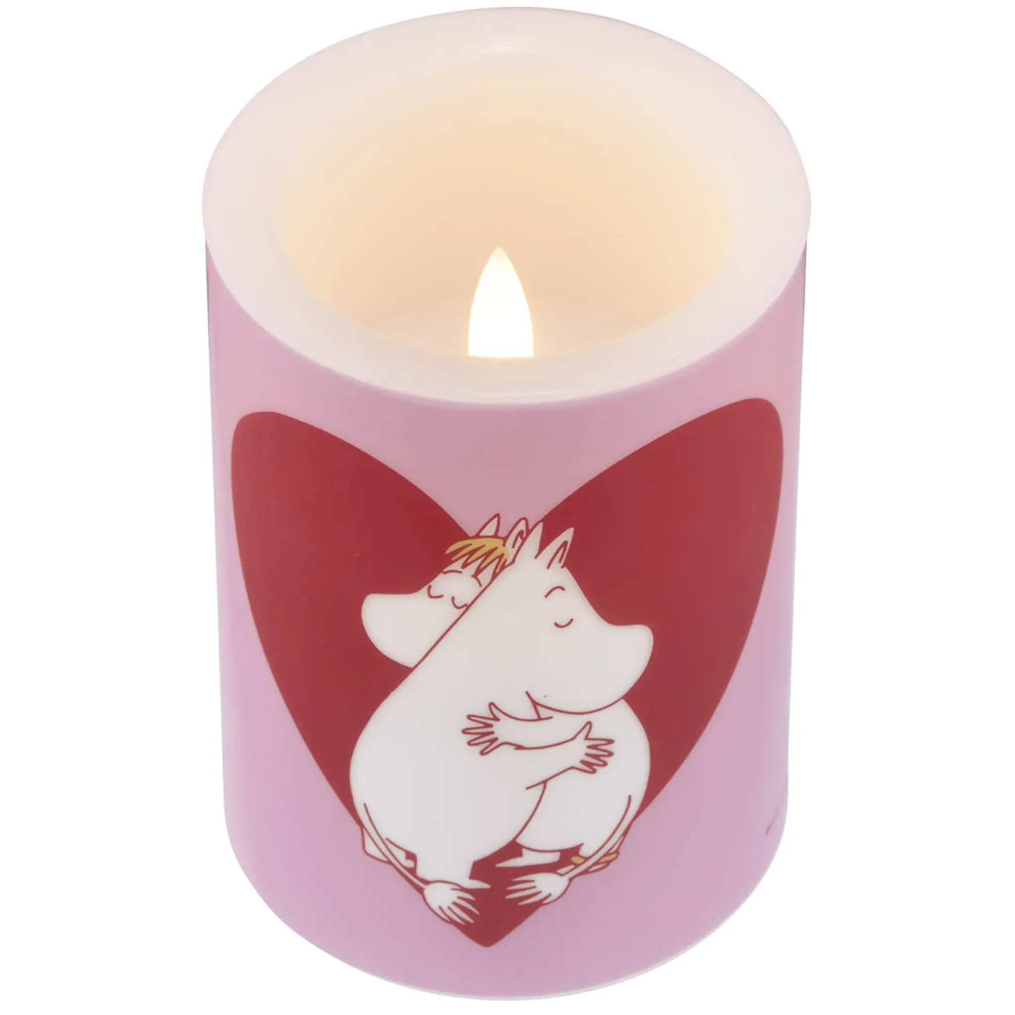 Muurla Mumin LED blockljus 10 cm Hjärta