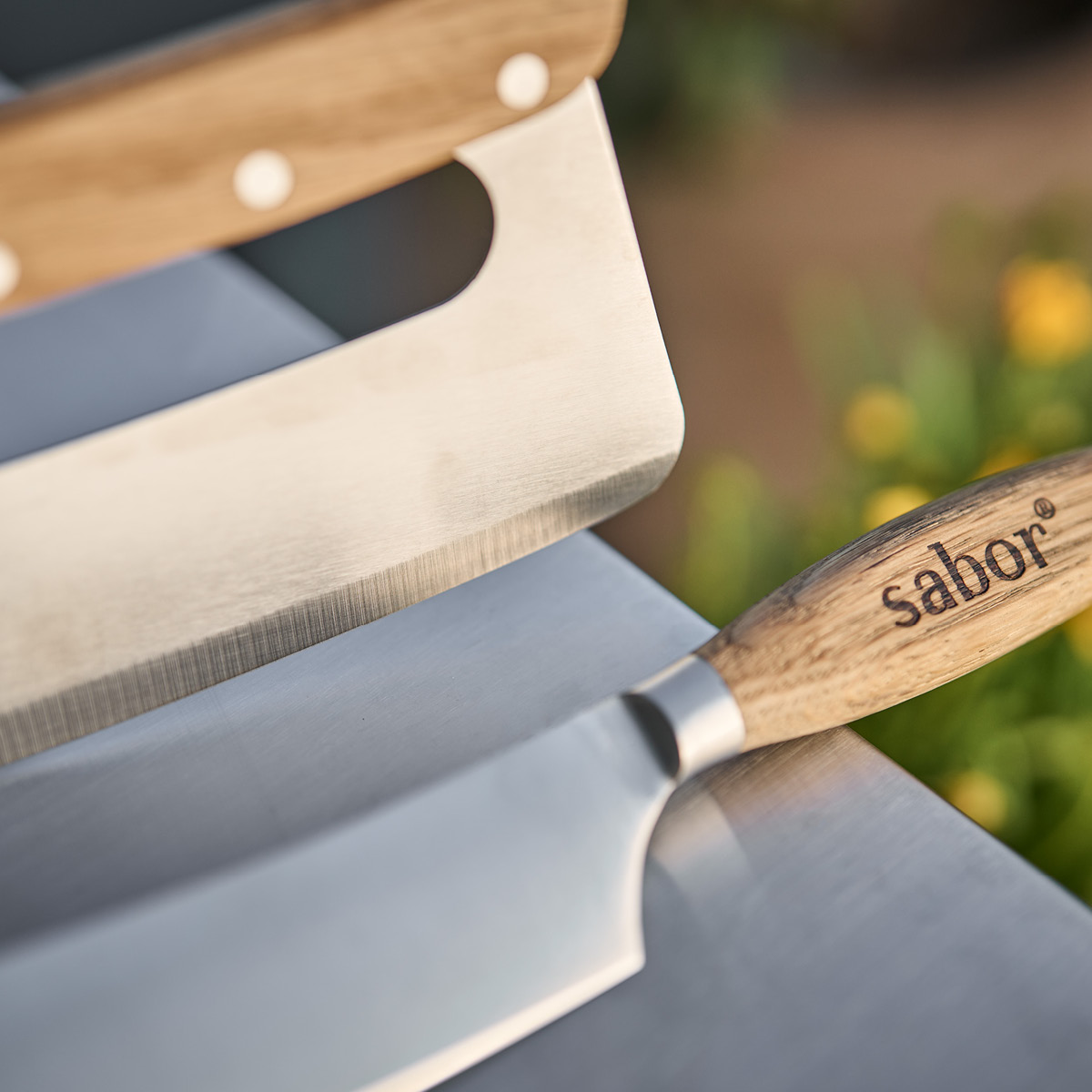 Sabor Napo pizzakutter 35 cm eik/børstet