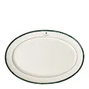 Serveringsfat 42 cm vit/grön