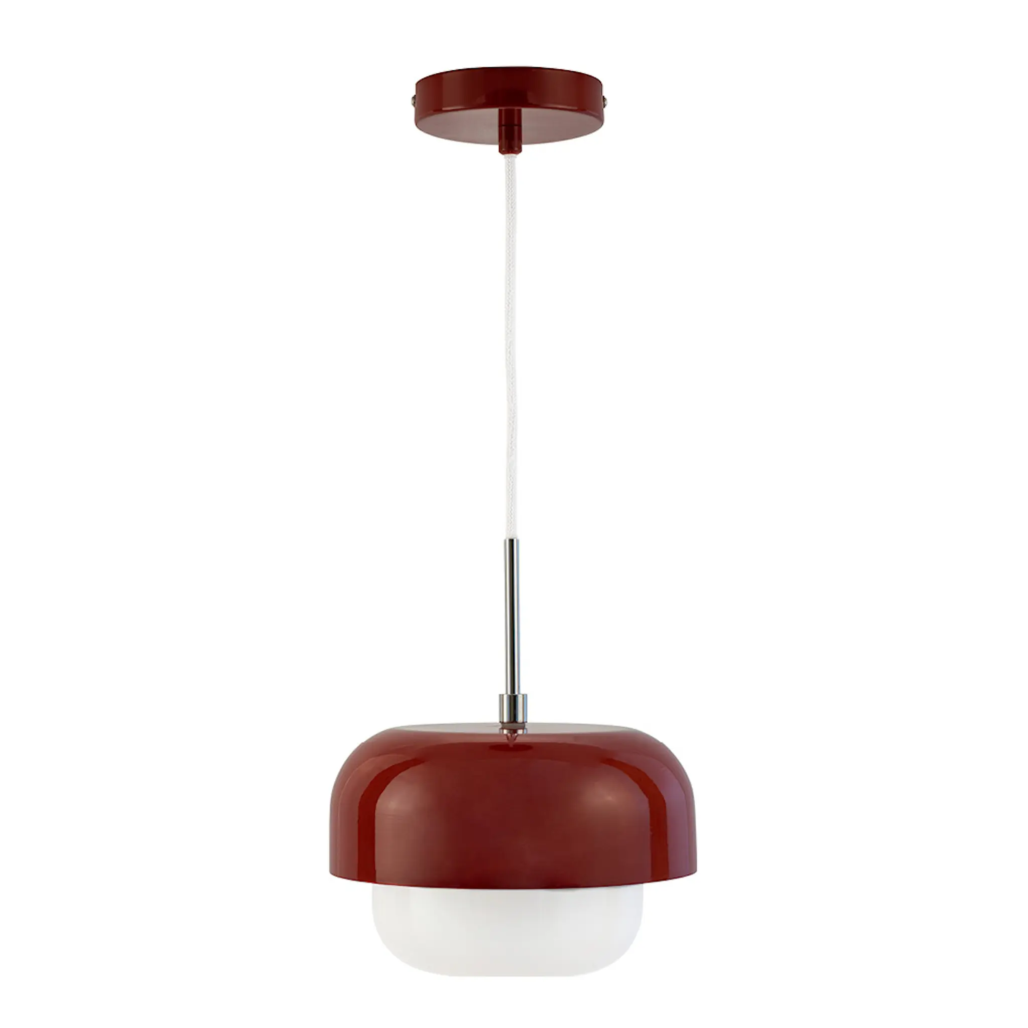 Dyberg Larsen Haipot pendellampa 15 cm mörkröd