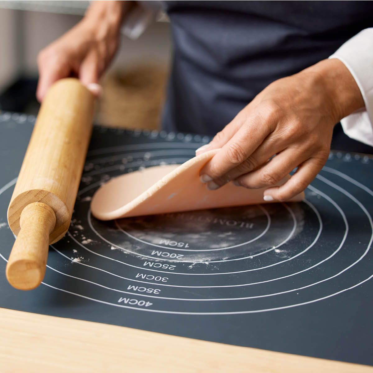 Blomsterberg Bakmatta silikon 45x60 cm grå