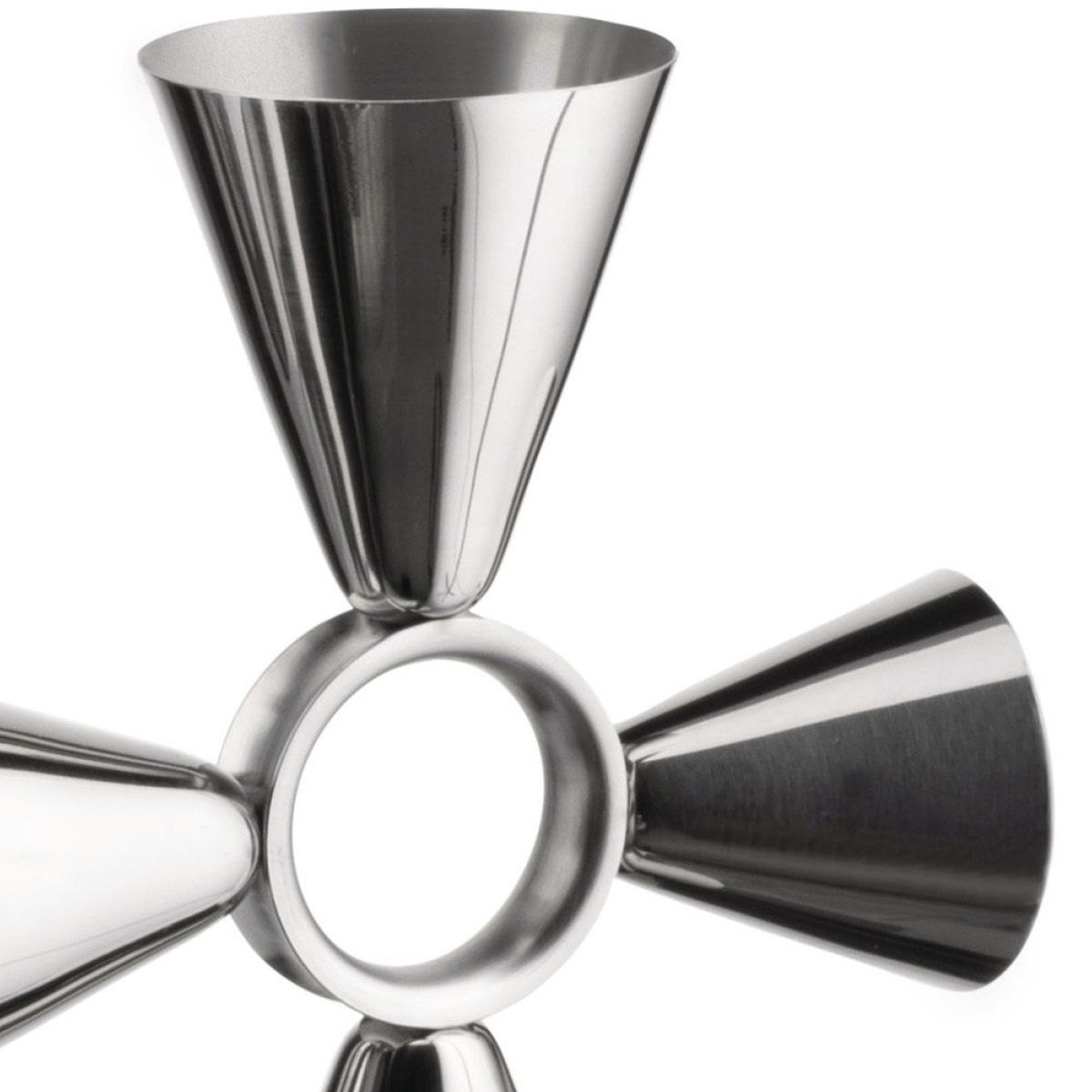 Alessi Tending Box Cocktail Mittalasi 4 mittaa Ruostumaton teräs