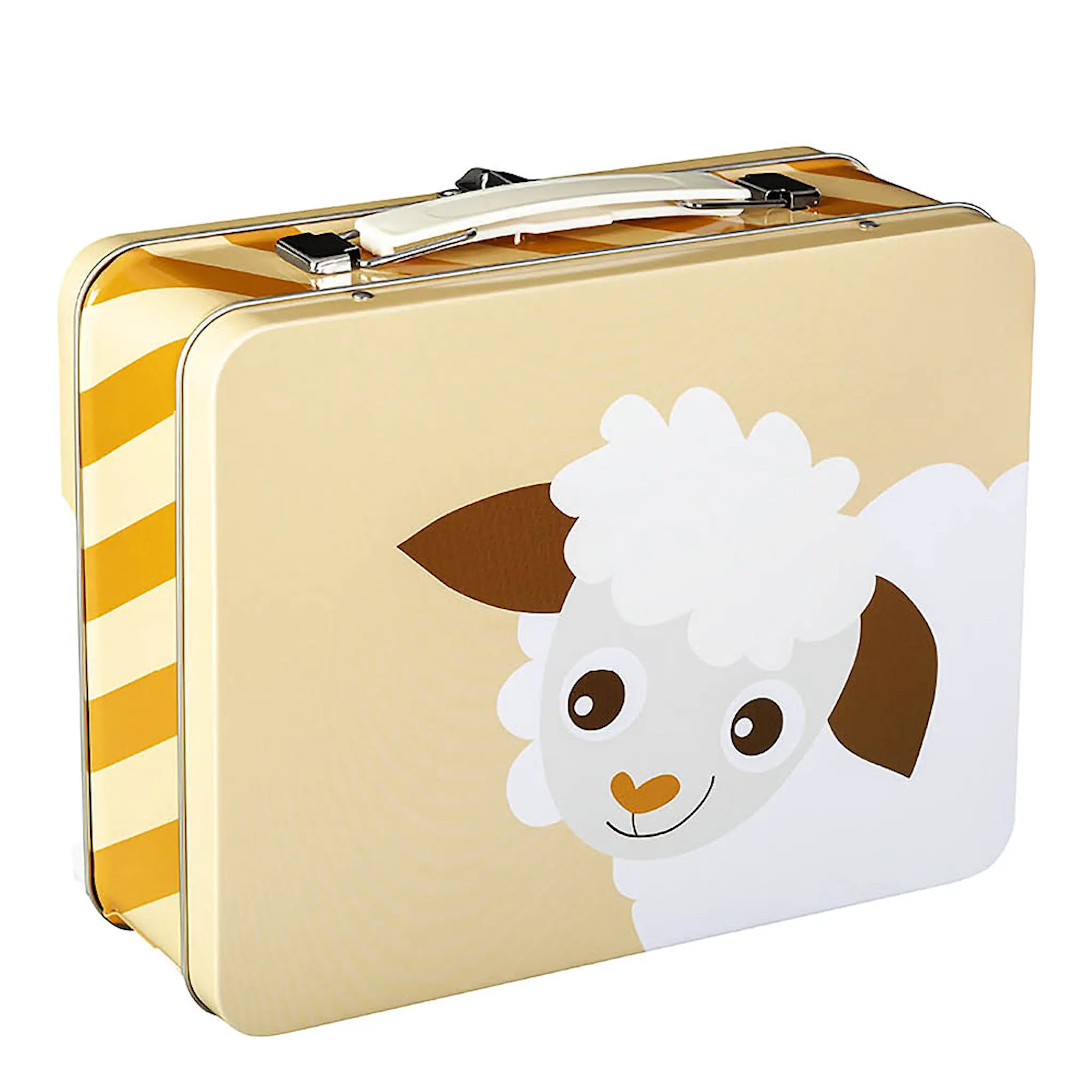 Blafre Lamm plåtväska 16x19 cm gul