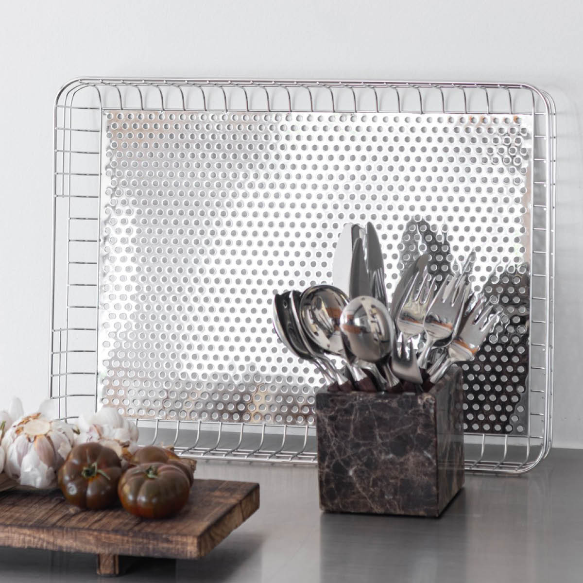 Mette Ditmer Lift Tarjotin 45,5x33,5 cm Kromi