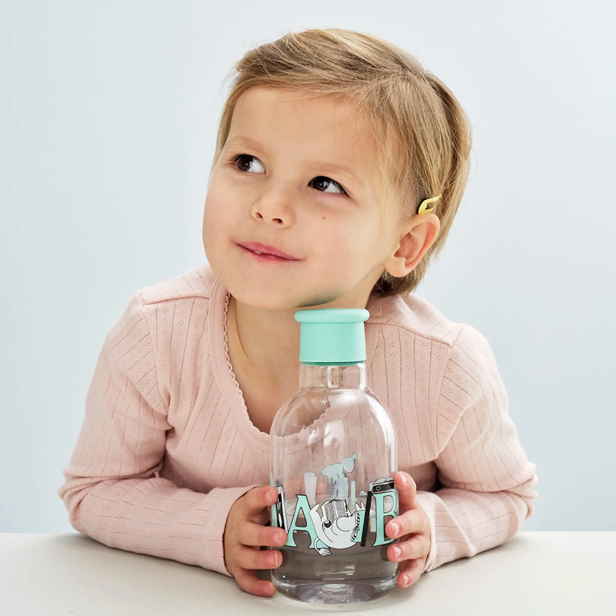 RIG-TIG Mumin Drink-It Vattenflaska 50 cl Turqouise/Klar