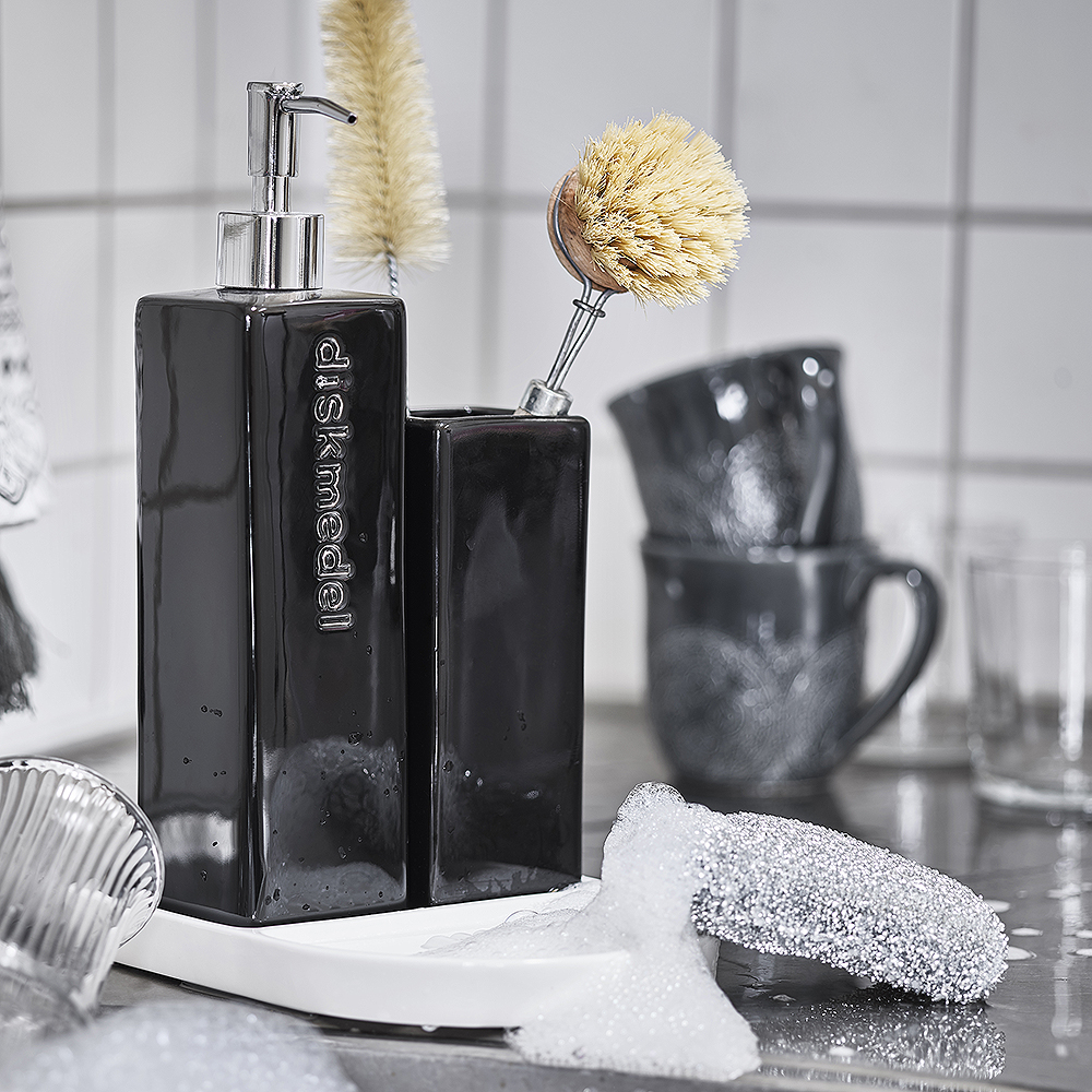 Cult Design Kub oppvaskmiddel dispenser 25 cm svart