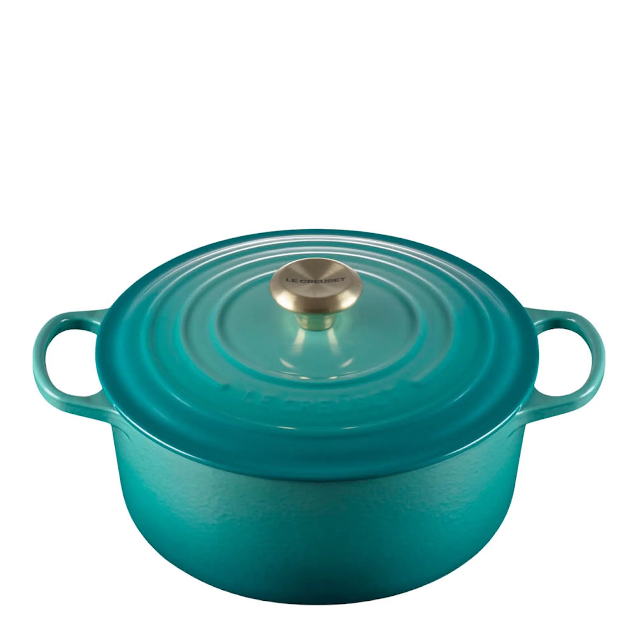 Le Creuset Signature gjutjärnsgryta rund 26 cm 5,3 L Bleu Riviera
