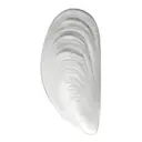 Les Objets Mouleversants Marcel skål L 46x21,5 cm Mussla vit