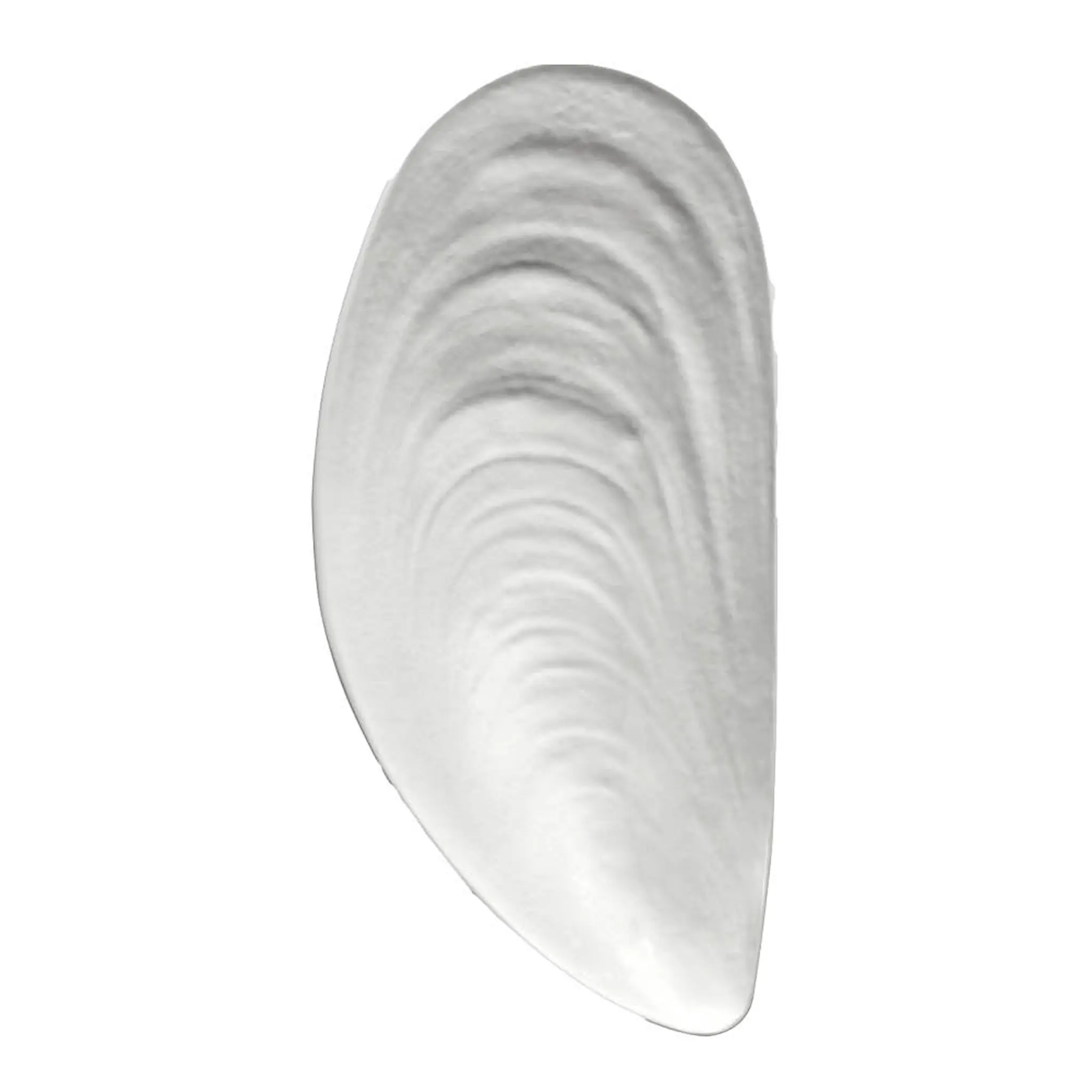 Serax Les Objets Mouleversants Marcel skål L 46x21,5 cm Mussla vit