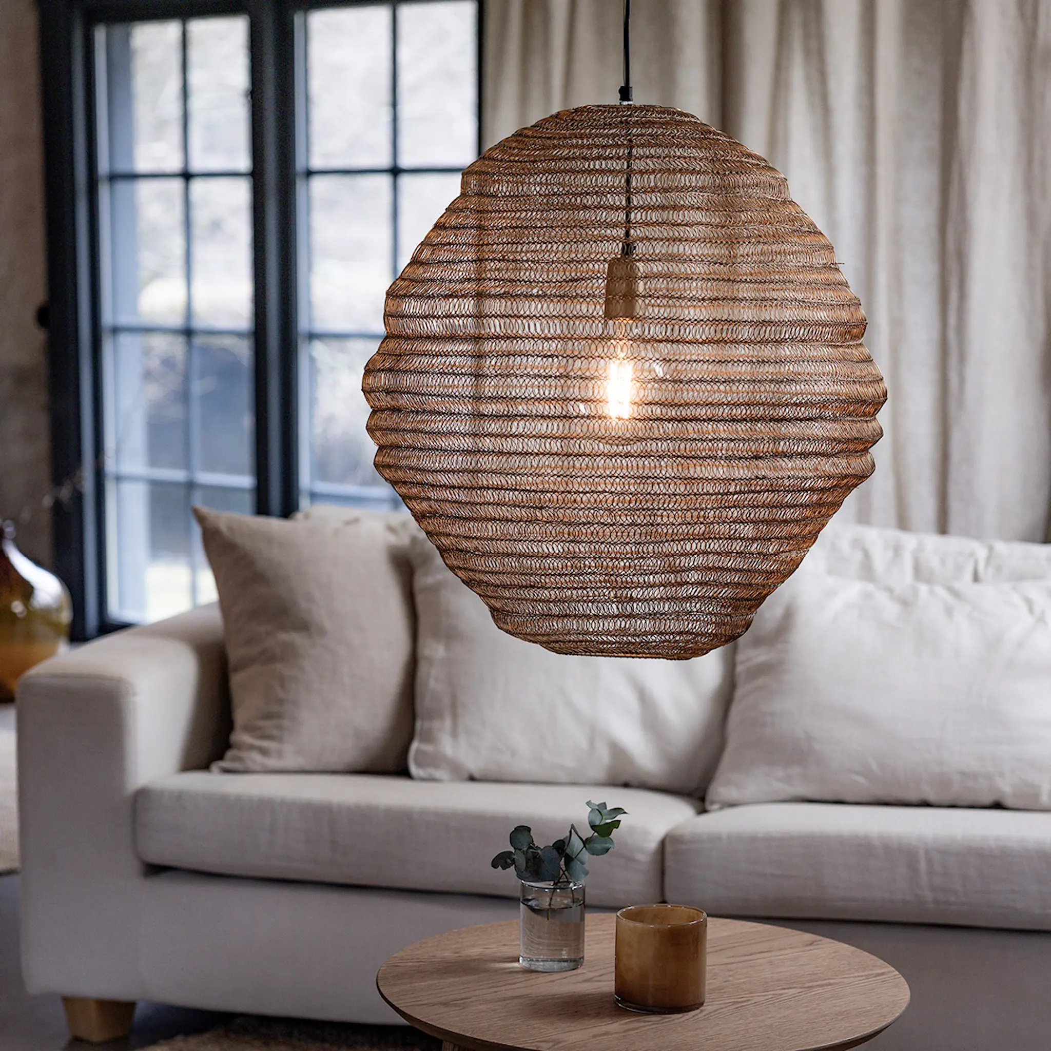 Markslöjd Tazza taklampa 50 cm guld