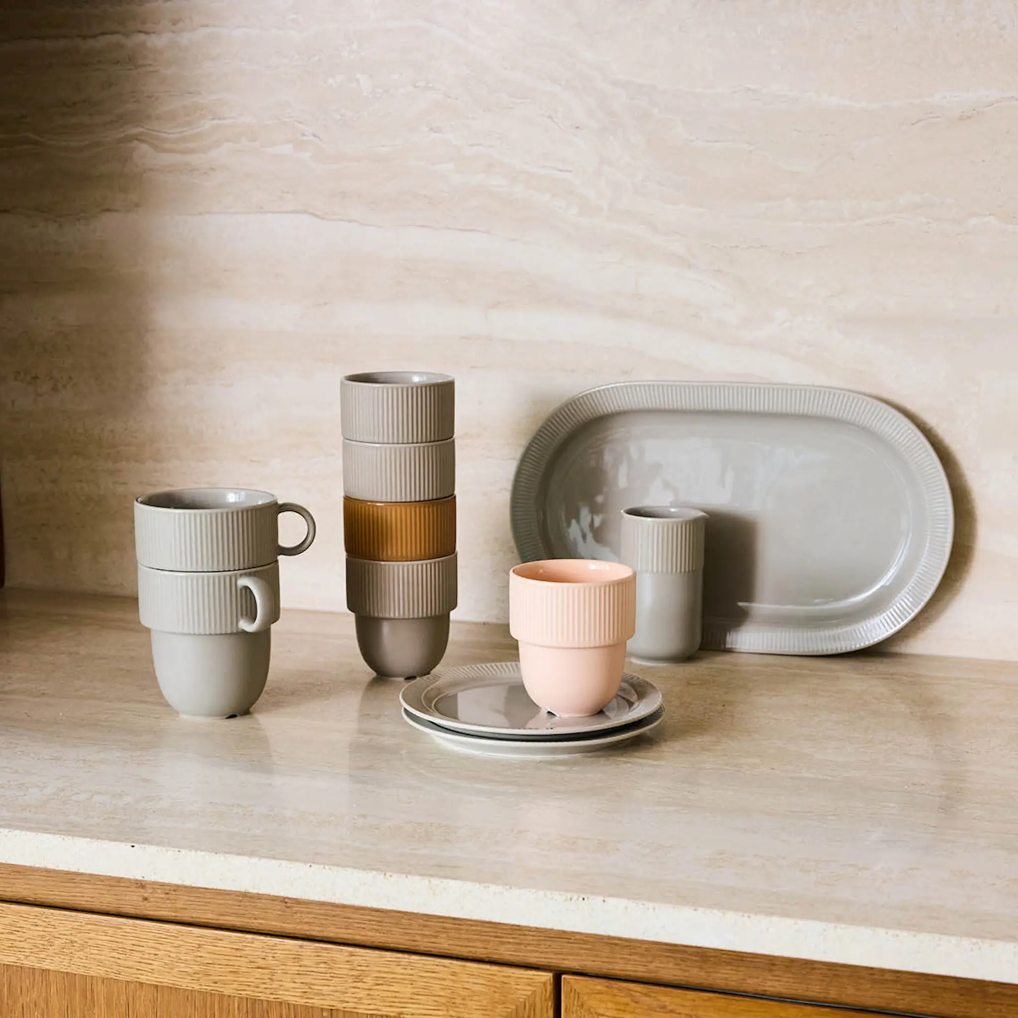 Sagaform Inka kopp 27 cl Fudge