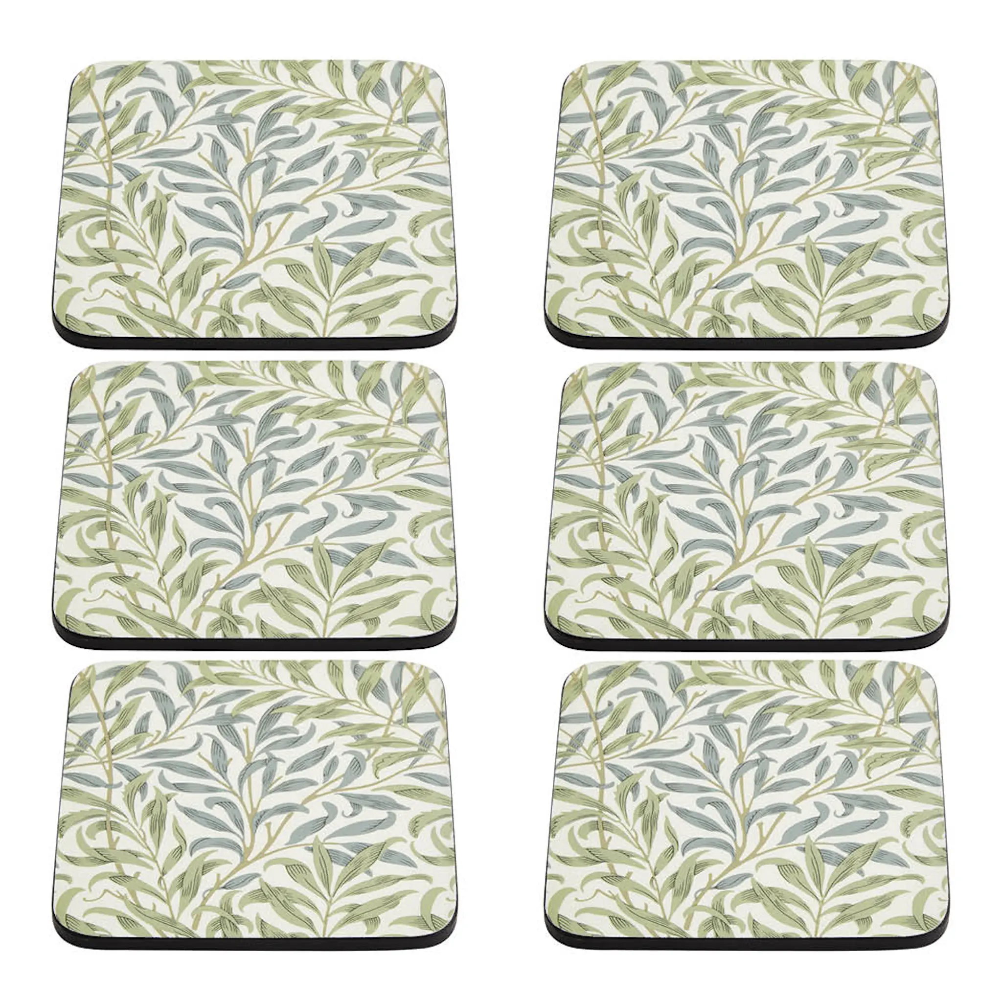 Spode Morris & Co glasunderlägg 6-pa