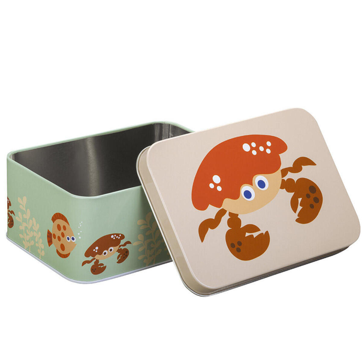 Blafre Ebb och Flod matlåda / förvaringslåda plåt 10x14 cm blå