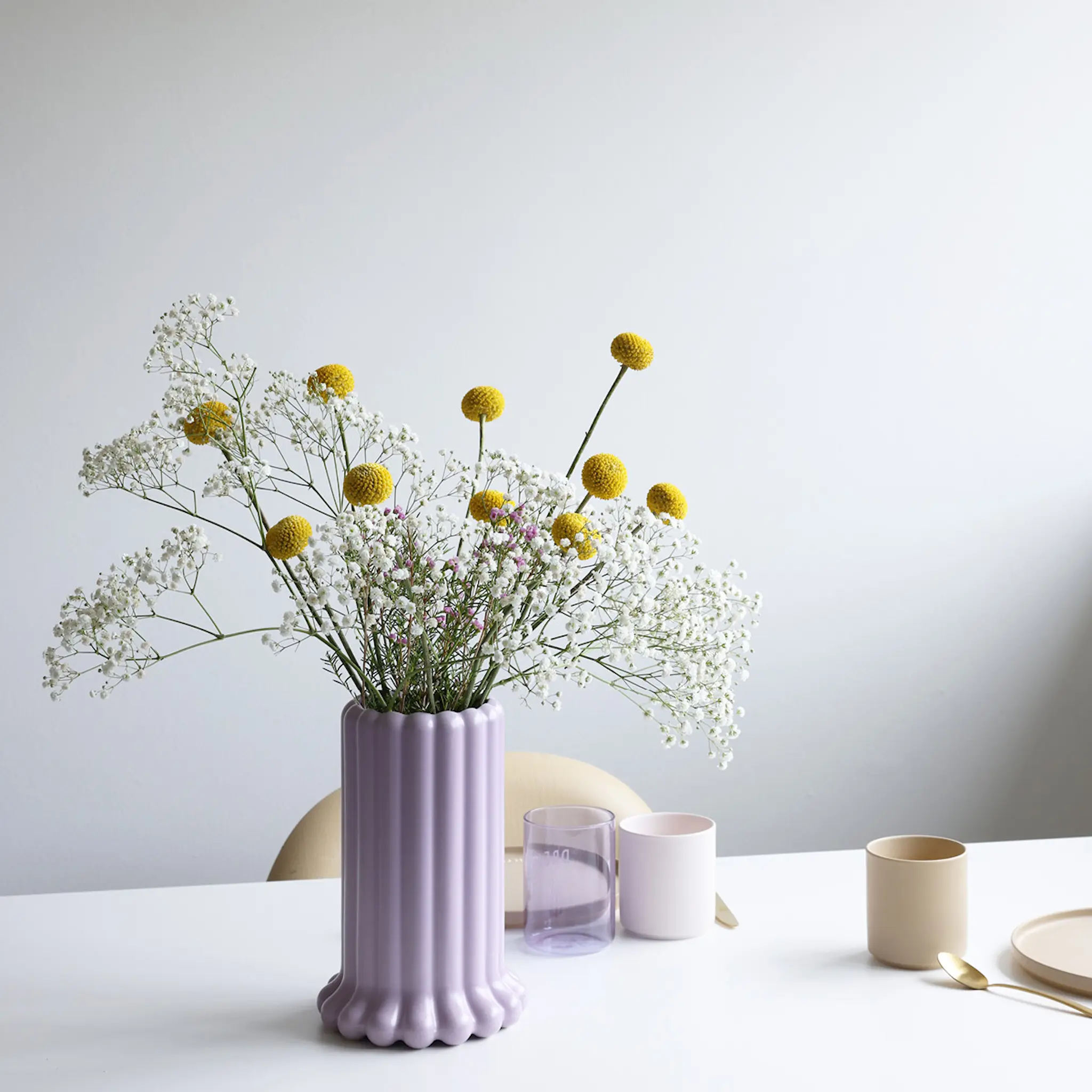 Design Letters Tubular Vas 24 cm Lila