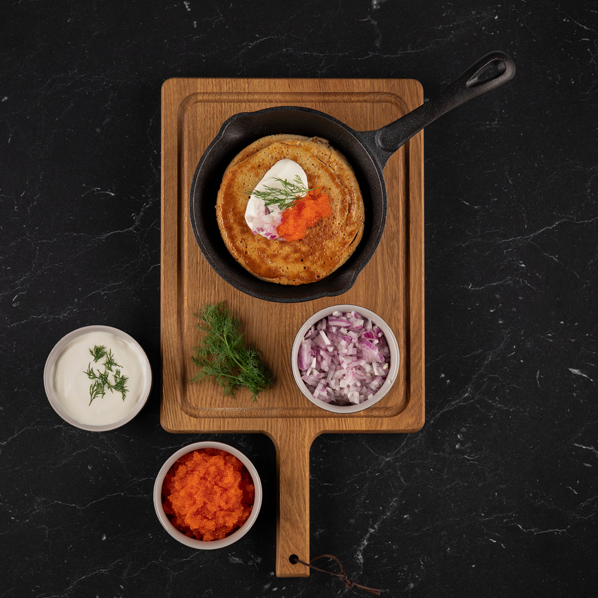 Maku Kitchen Life Blinipanna i gjutjärn 13 cm