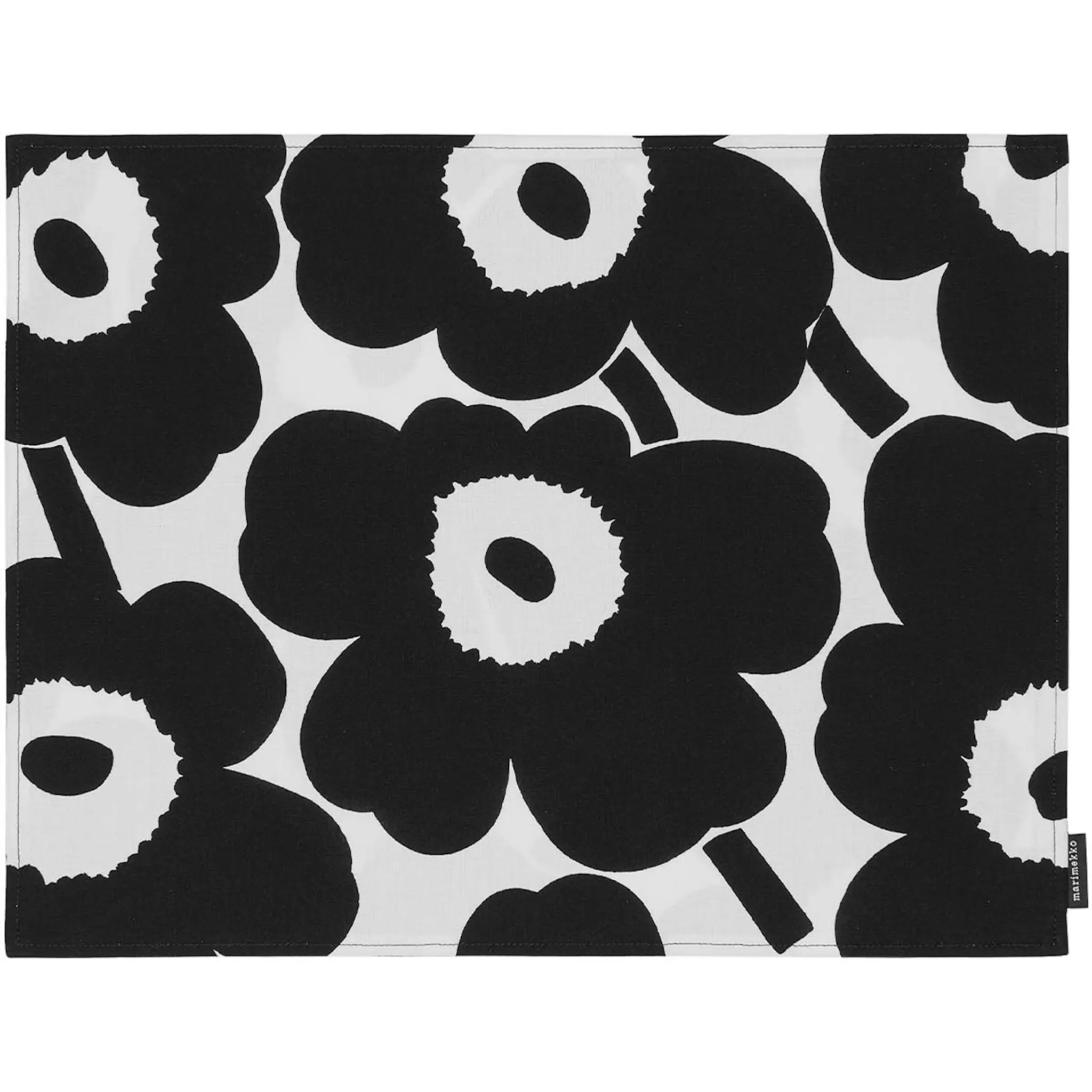 Marimekko Pieni Unikko Acrylic coated Bordstablett 31x42 Vit/Svart