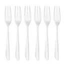 Leaf tårtgaffel 6-pack stål