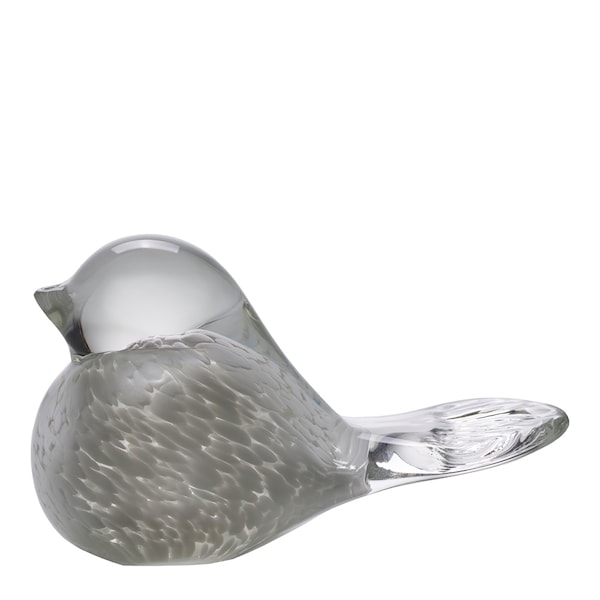 Lucky Bird fågelfigur 10 cm vit