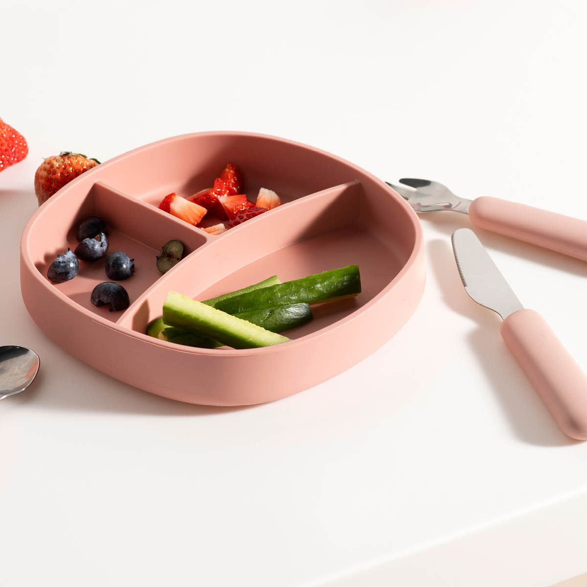 Modern House Chic Kids barnebestikk 3 deler rosa