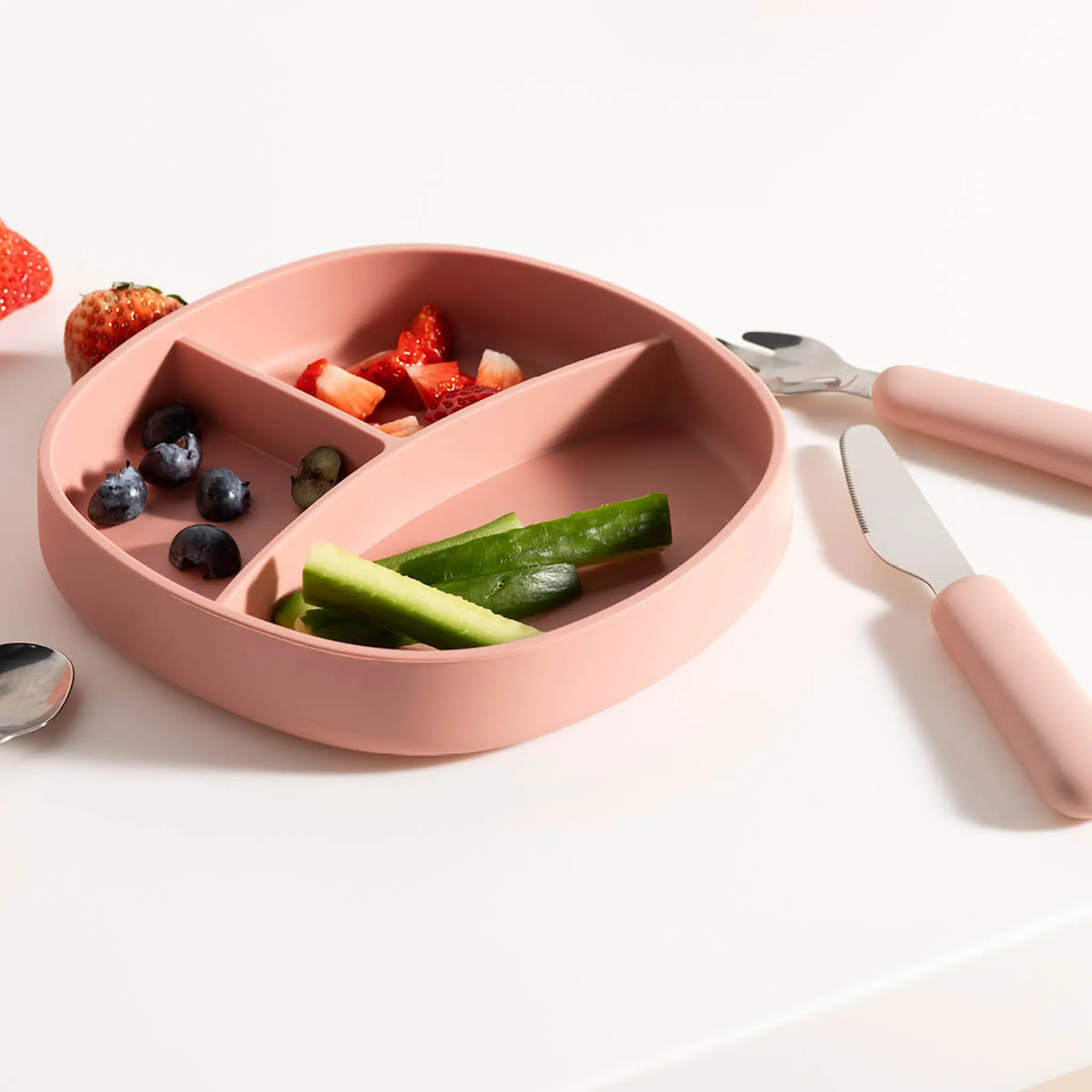 Modern House Chic Kids barnebestikk 3 deler rosa