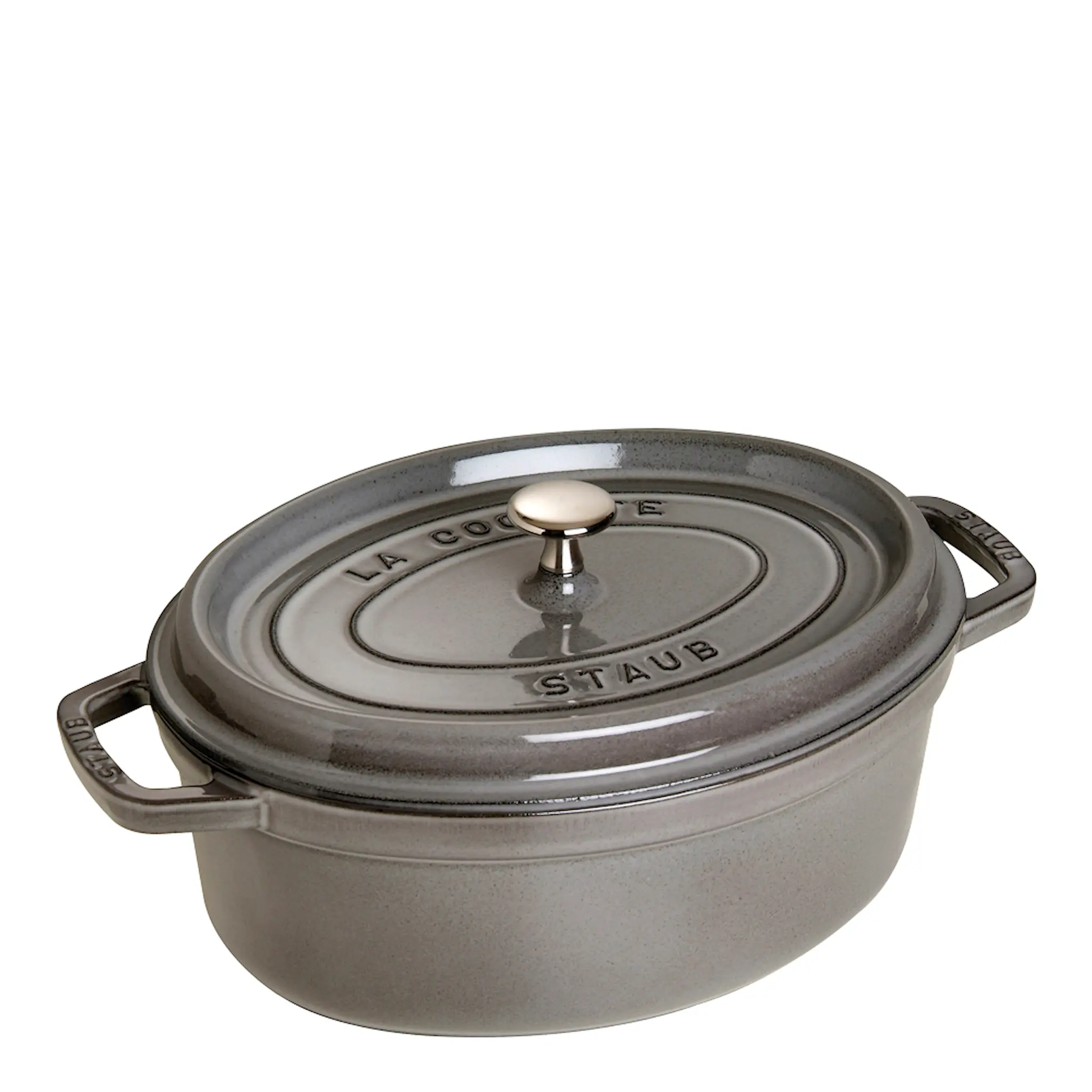 Staub Gryta 4,2 L oval Grå