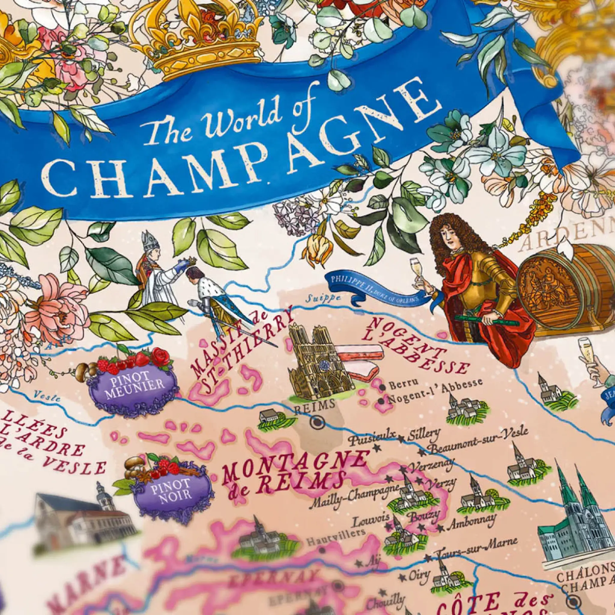 Water and Wines Vinpussel - Champagne 1000 bitar Beige