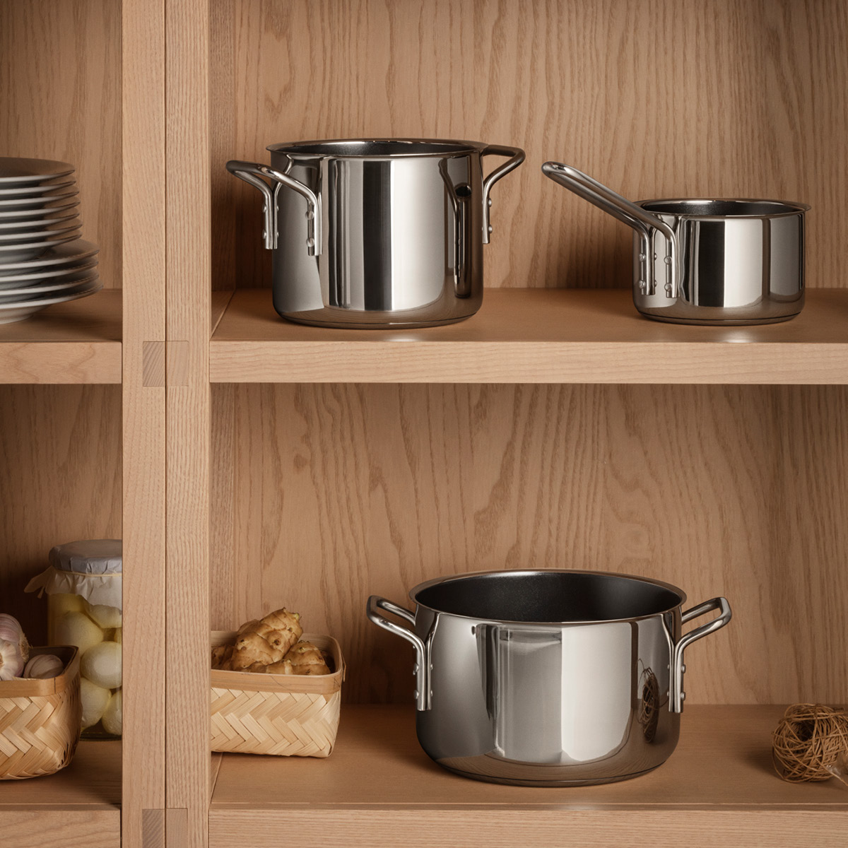 Eva Trio Stainless Steel gryta 2,2 L keramisk Slip-Let® beläggning