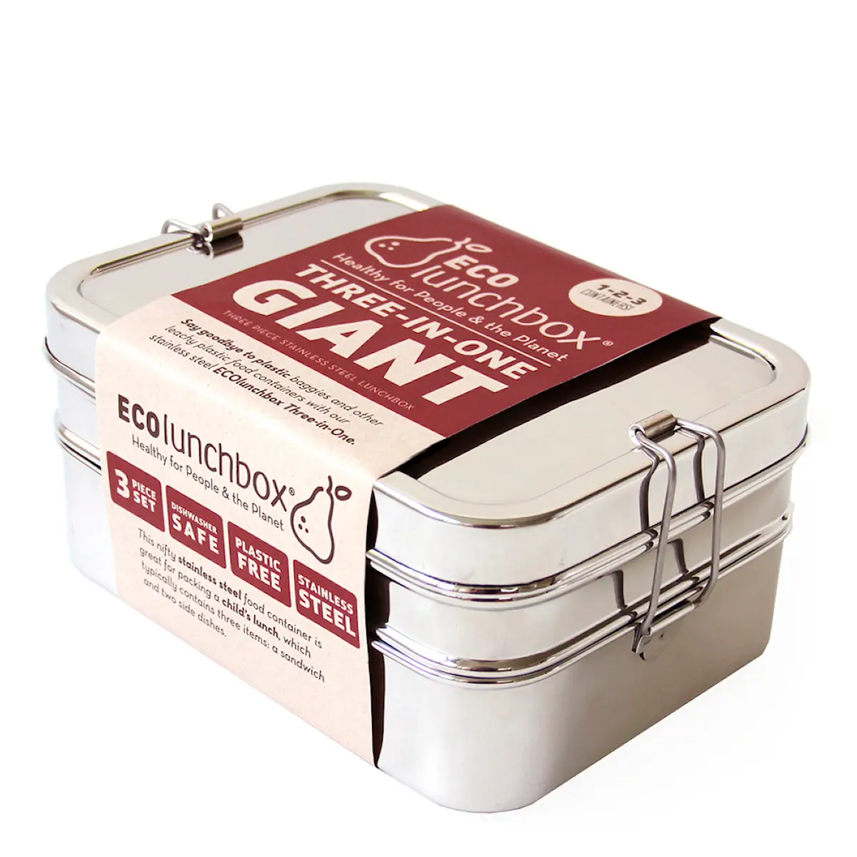 ECO lunchbox Matlåda Giant 3 delar Rostfri