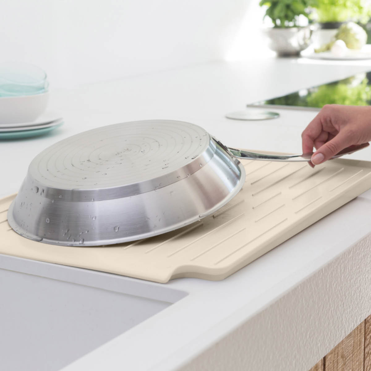 Brabantia SinkSide diskställ 49x38 cm soft beige