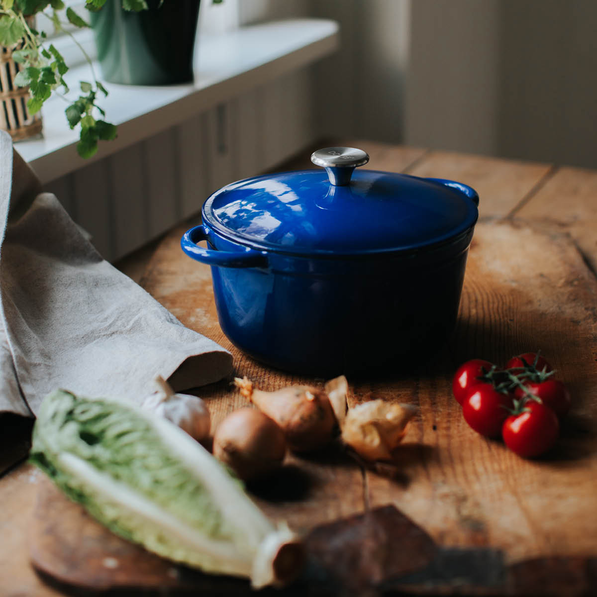 Dorre Gretl gjutjärnsgryta 24 cm 4 L blå