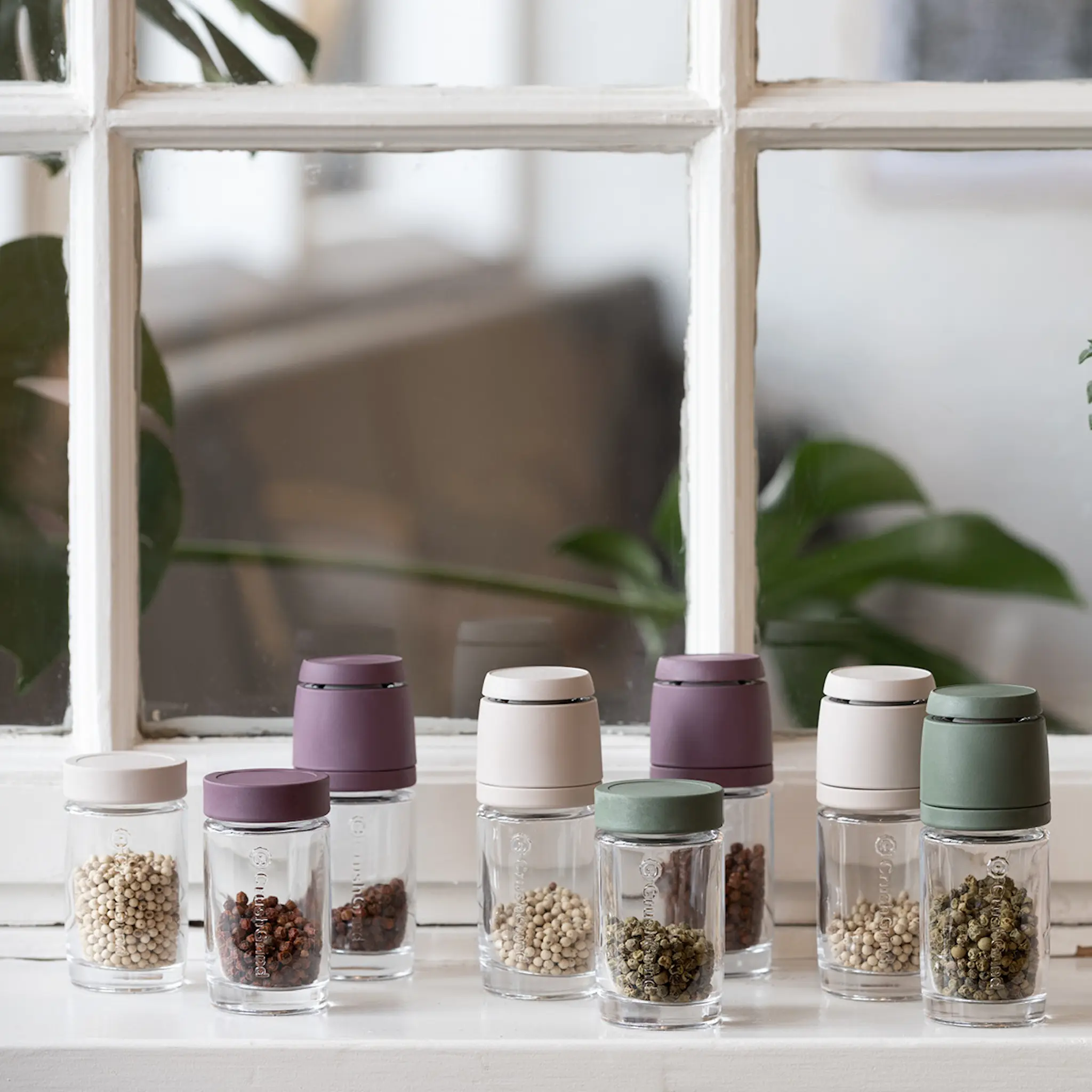 CrushGrind Vaasa Maustepurkki 10 cm 2 kpl Vihreä