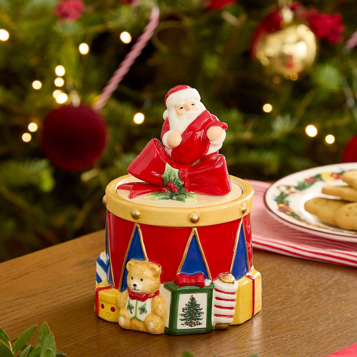 Spode Christmas Tree godterikrukke 11x17 cm
