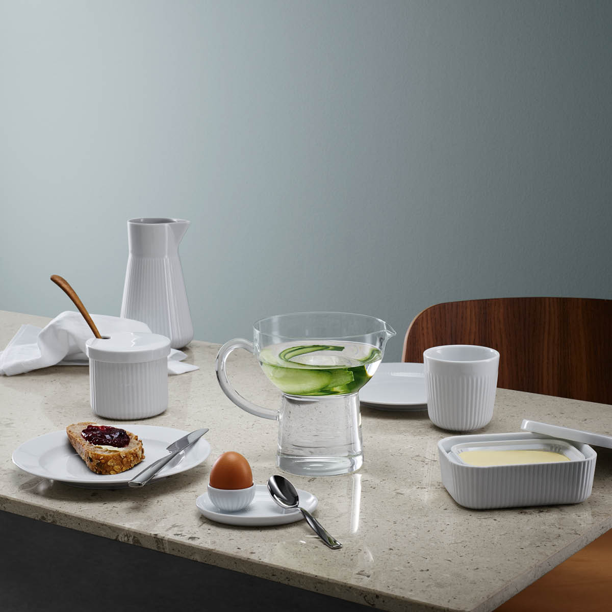 Eva Trio Legio Nova eggeglass hvit