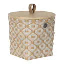 Ivy & Rose liten korg med lock 20x19 cm pale grey