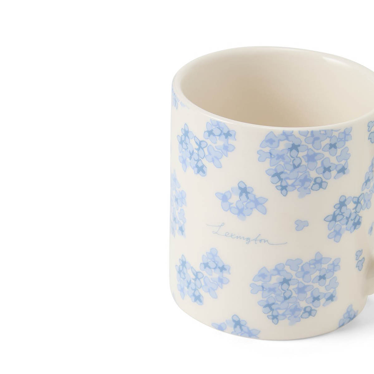 Lexington Mugg 42 cl vit/blå blommönster